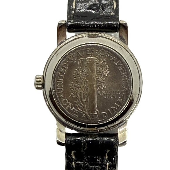 1943 Ladies Mercury Dime Dial Quartz Watch - Silver - Picture 4 of 8